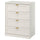 FÅGELFJÄLLET chest of 4 drawers, off-white, 82x51x101 cm