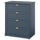 FÅGELFJÄLLET chest of 4 drawers, dark grey-blue, 82x51x101 cm