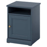 FÅGELFJÄLLET bedside table, dark grey-blue, 42x41x56 cm