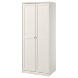 FÅGELFJÄLLET wardrobe with 2 doors, off-white, 82x60x194 cm