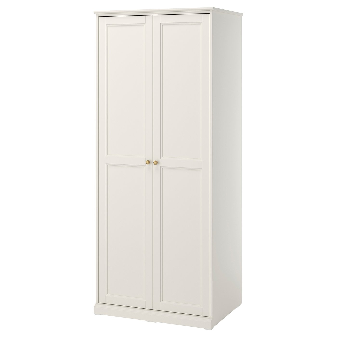 FÅGELFJÄLLET wardrobe with 2 doors, off-white, 82x60x194 cm