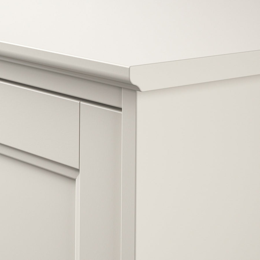FÅGELFJÄLLET wardrobe with 2 doors, off-white, 82x60x194 cm