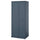 FÅGELFJÄLLET wardrobe with 2 doors, dark grey-blue, 82x60x194 cm