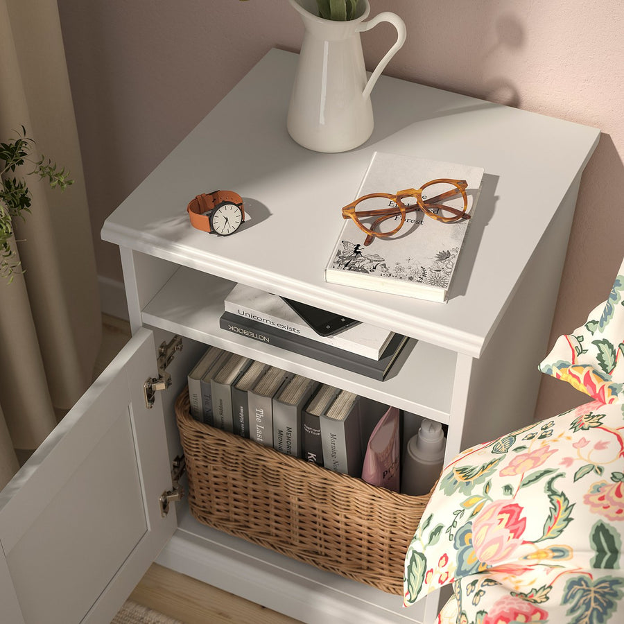 FÅGELFJÄLLET bedroom furniture, set of 2, off-white, 90x200 cm