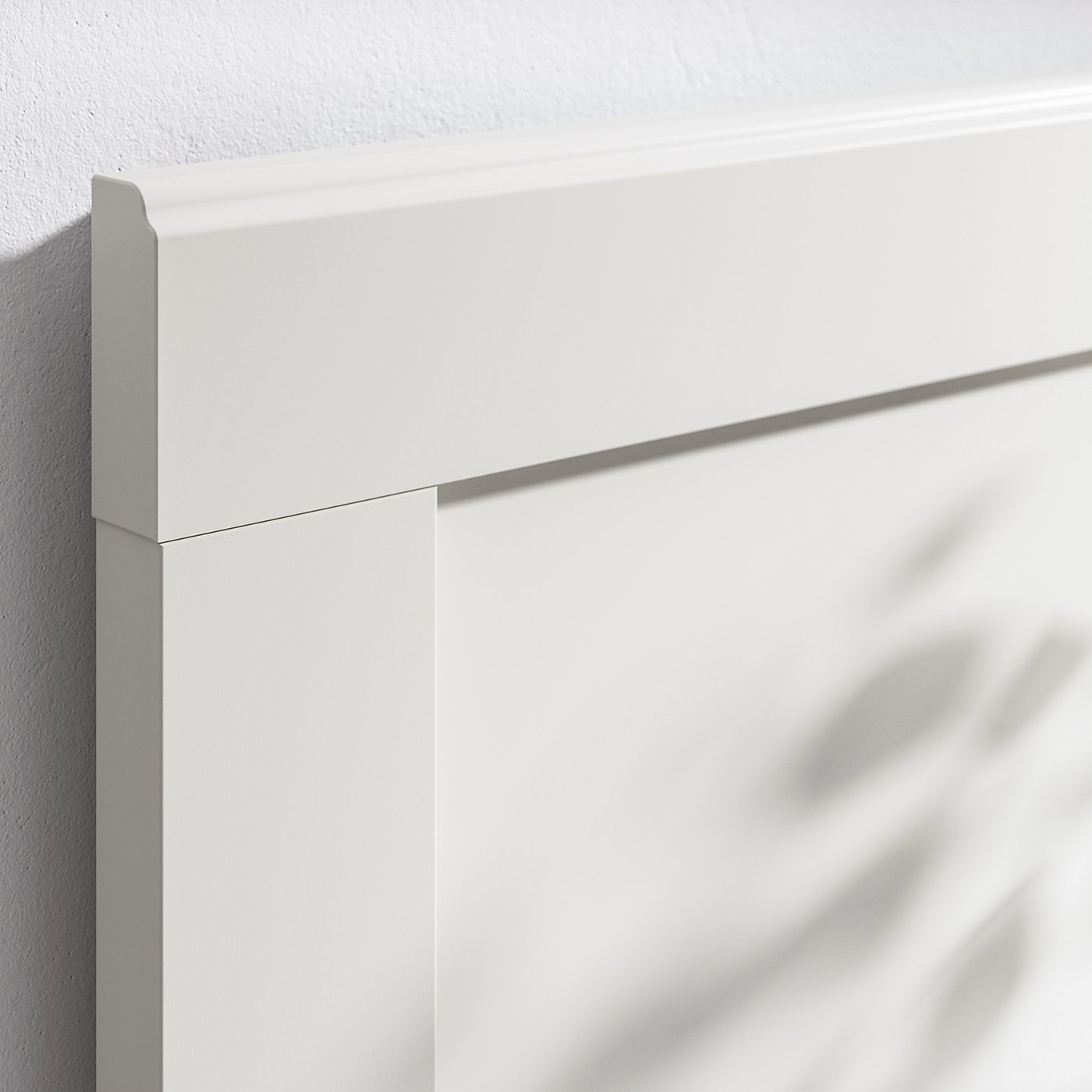 FÅGELFJÄLLET bed frame with 4 storage boxes, off-white, 160x200 cm