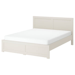 FÅGELFJÄLLET bed frame, off-white, 140x200 cm