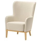 FAGERBACKEN cover for armchair, Knäbäck light beige