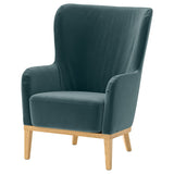 FAGERBACKEN armchair, Alhamn dark grey-blue