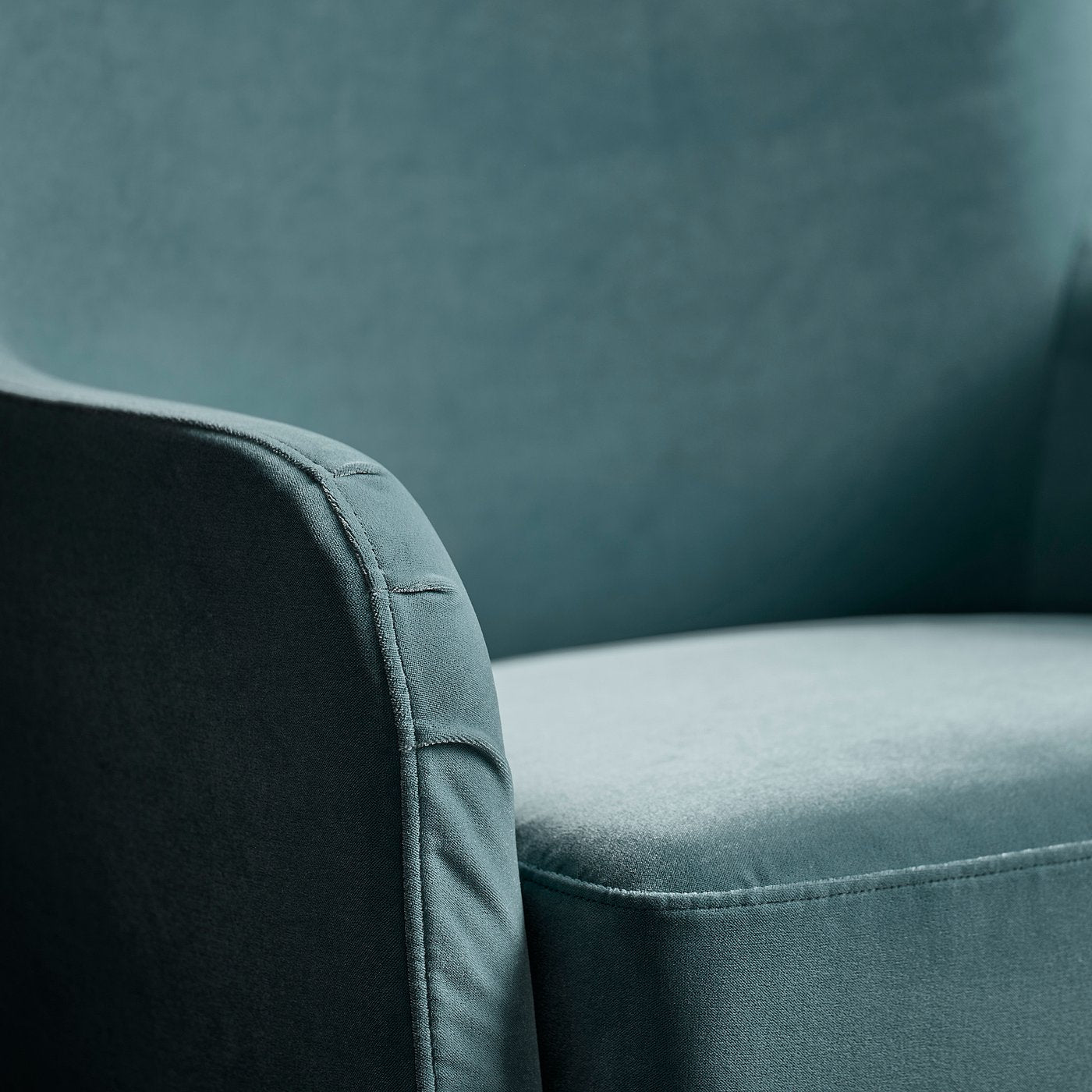 FAGERBACKEN armchair, Alhamn dark grey-blue