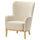 FAGERBACKEN armchair, Knäbäck light beige