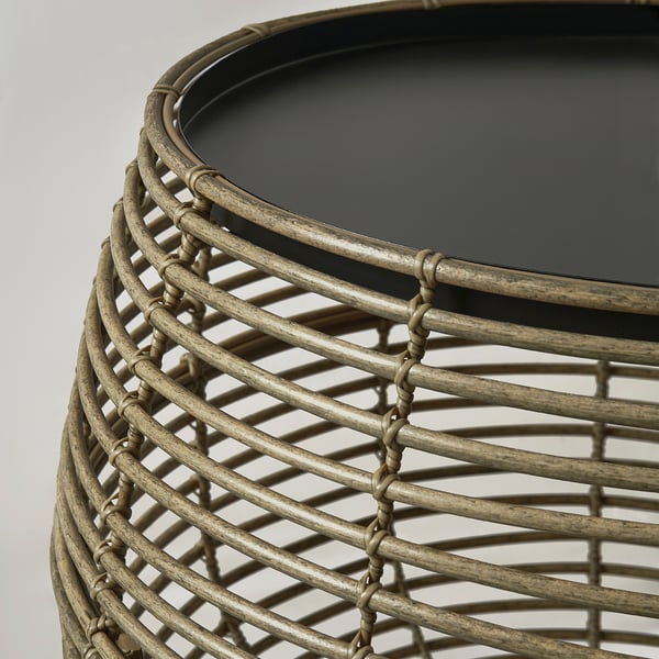 FÅLSKÄR - FÅLSKÄR Coffee table, outdoor, brown