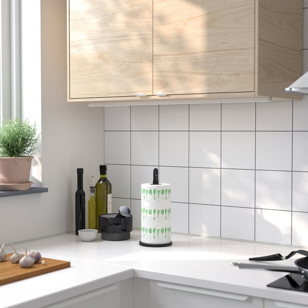 FAMILJ kitchen roll holder, anthracite, 13x30 cm