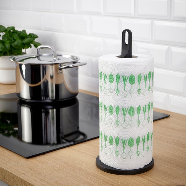 FAMILJ kitchen roll holder, anthracite, 13x30 cm