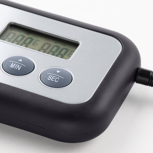 FANTAST meat thermometer/timer, digital black, 9x7 cm
