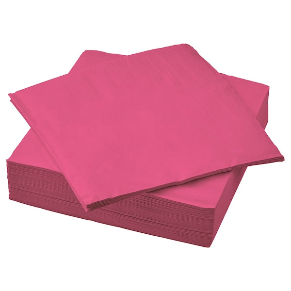 FANTASTISK - Paper napkin, bright pink,40x40 cm