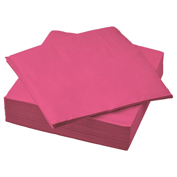 FANTASTISK - Paper napkin, bright pink, 40x40 cm