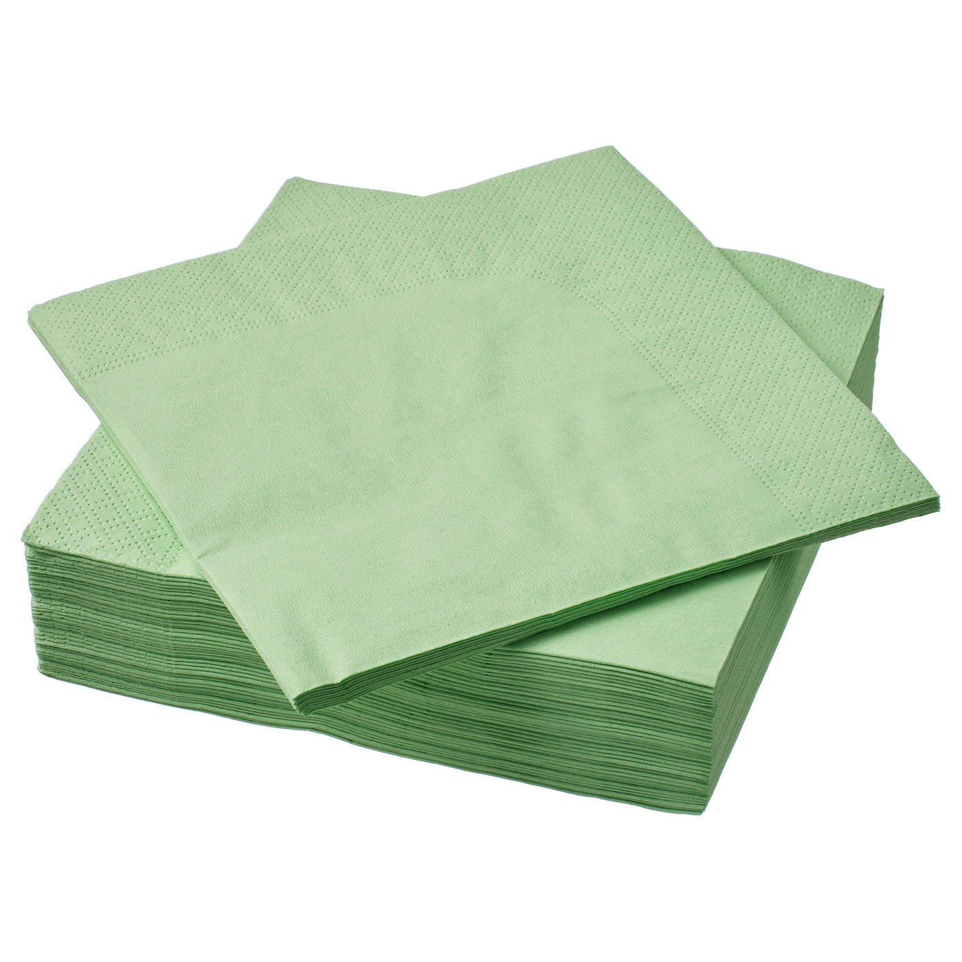 FANTASTISK paper napkin, light green, 33x33 cm, 50 pack