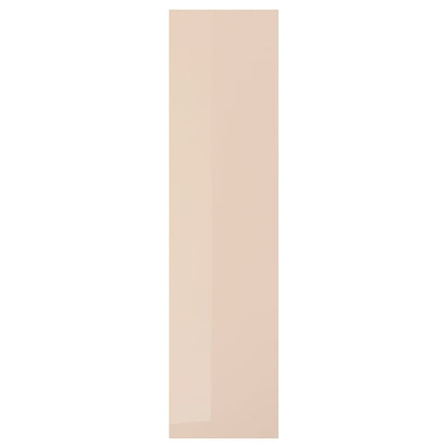 FARDAL - FARDAL Door with hinges, high-gloss light orange, 50x195 cm