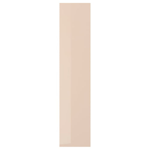 FARDAL - FARDAL Door with hinges, high-gloss light orange, 50x229 cm