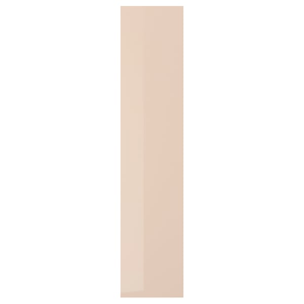 FARDAL - FARDAL Door with hinges, high-gloss light orange, 50x229 cm