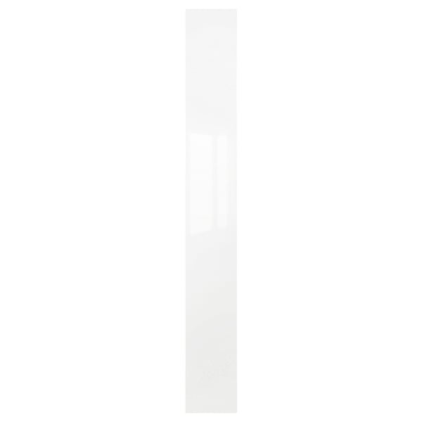FARDAL door, high-gloss white, 25x229 cm