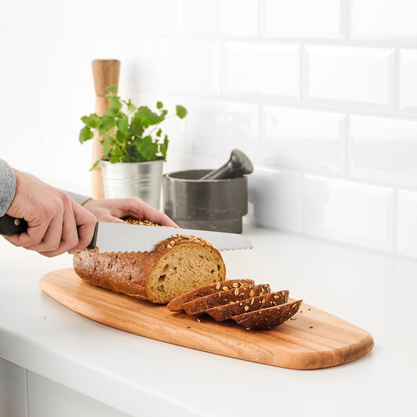 FASCINERA chopping board, acacia, 52x22 cm