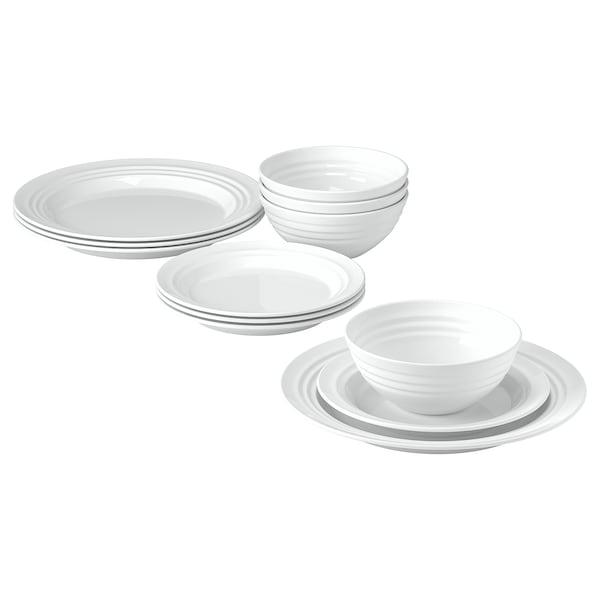 FAVORISERA - 12-piece service, white