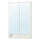FAXÄLVEN mirror cabinet w built-in lighting, white, 60x15x95 cm