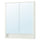 FAXÄLVEN mirror cabinet w built-in lighting, white, 80x15x95 cm