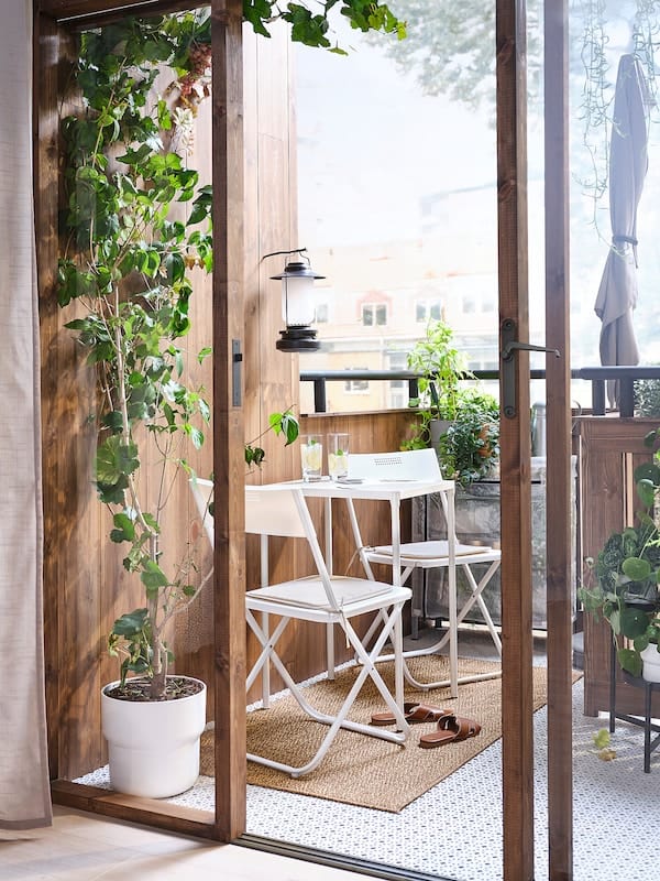 Ikea FEJAN - Chair, outdoor, foldable white