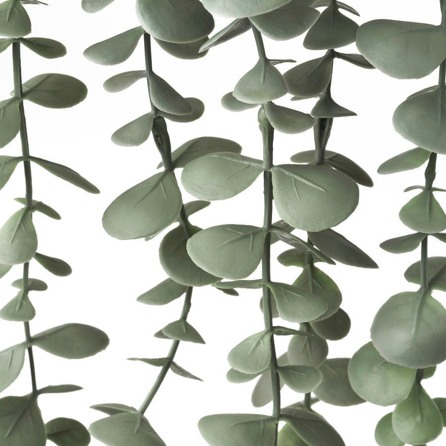 FEJKA artificial potted plant, in/outdoor hanging/eucalyptus, 9 cm