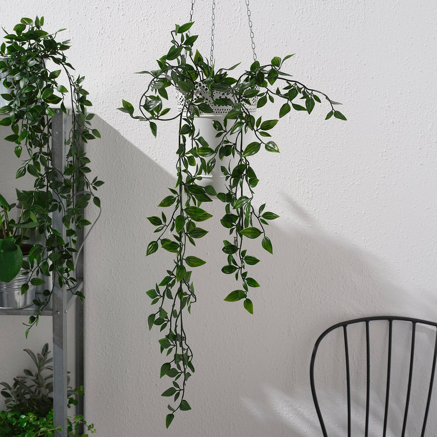 FEJKA artificial potted plant, in/outdoor/hanging, 9 cm