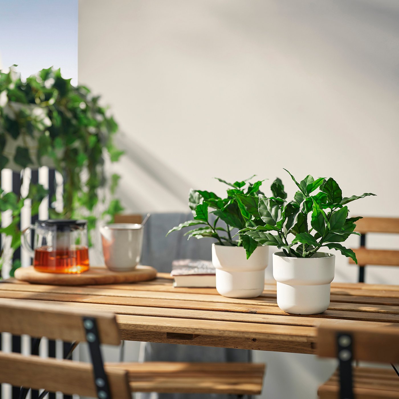 FEJKA artificial potted plant, in/outdoor/sweet bay, 9 cm
