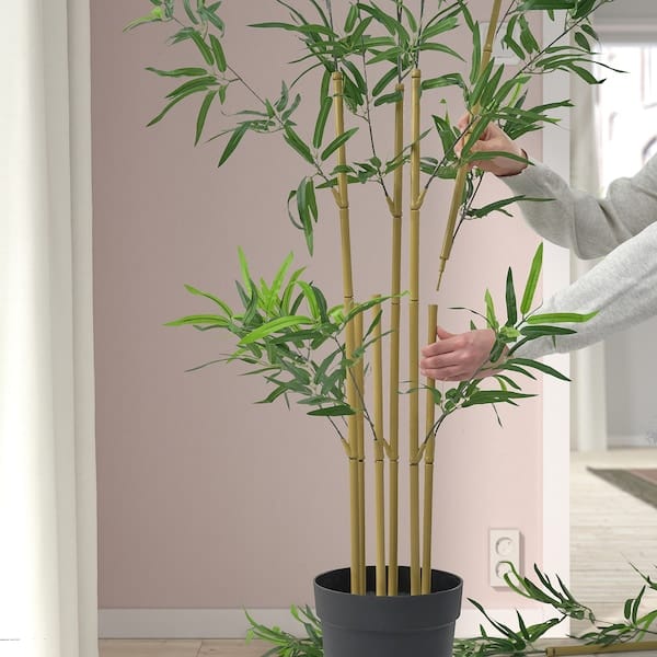 Ikea FEJKA - Artificial potted plant, in/outdoor bamboo, 23 cm