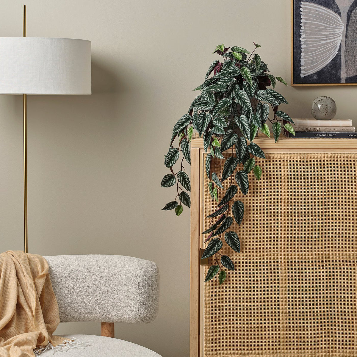 FEJKA artificial potted plant, in/outdoor cissus/hanging, 15 cm