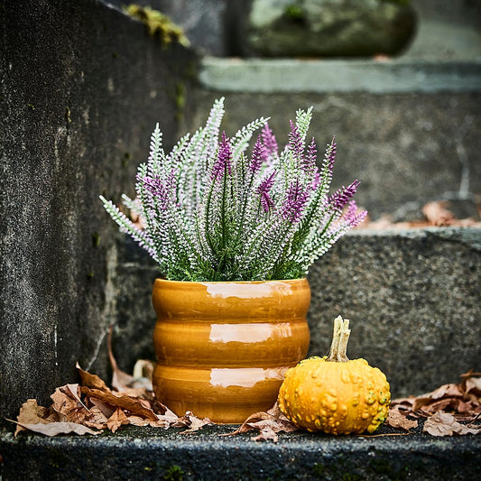FEJKA artificial potted plant, in/outdoor/heather lilac, 12 cm
