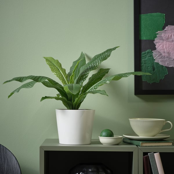 FEJKA - Artificial plant in pot, for indoor/outdoor use Crocodile Fern, 12 cm.