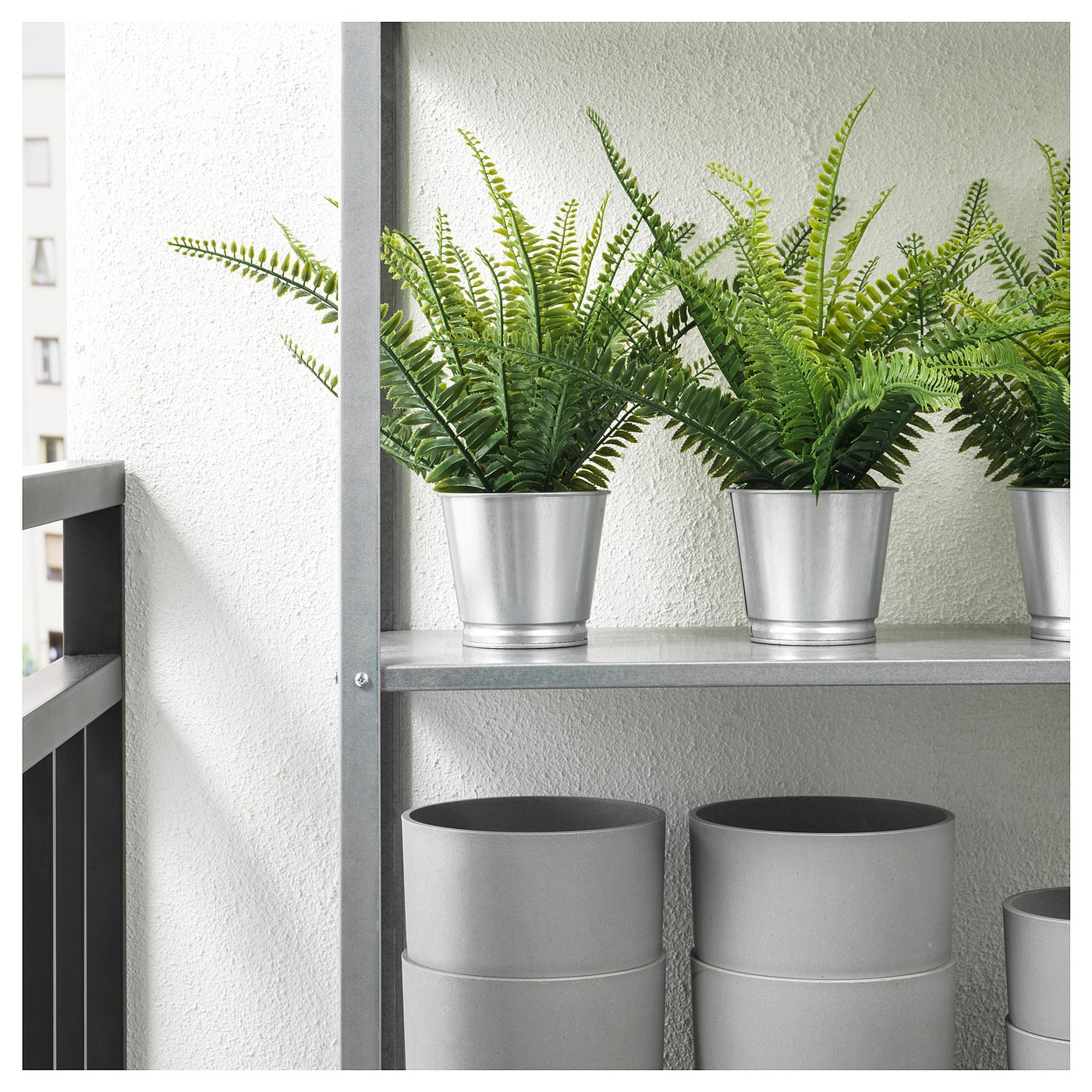 FEJKA artificial potted plant, in/outdoor fern, 9 cm