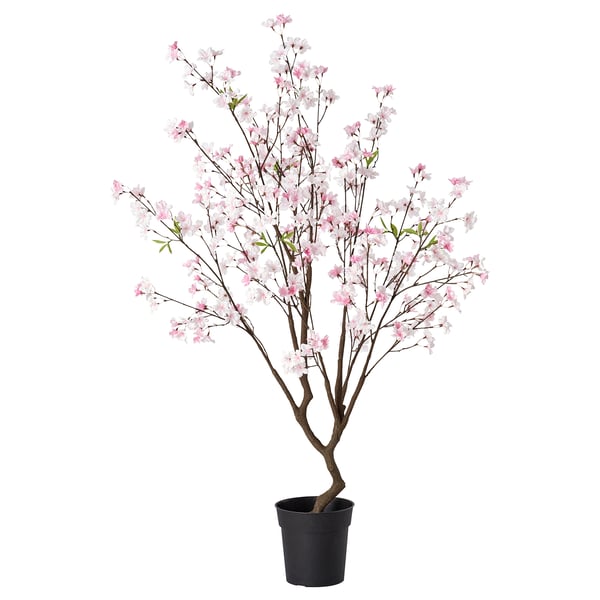FEJKA artificial potted plant, in/outdoor cherry-blossoms