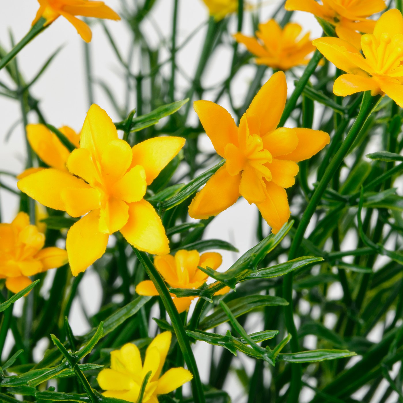 FEJKA artificial potted plant, in/outdoor yellow, 9 cm