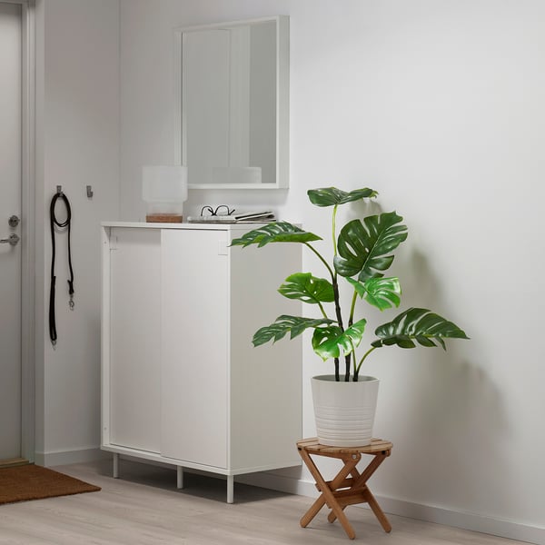 FEJKA artificial potted plant, in/outdoor Monstera, 19 cm