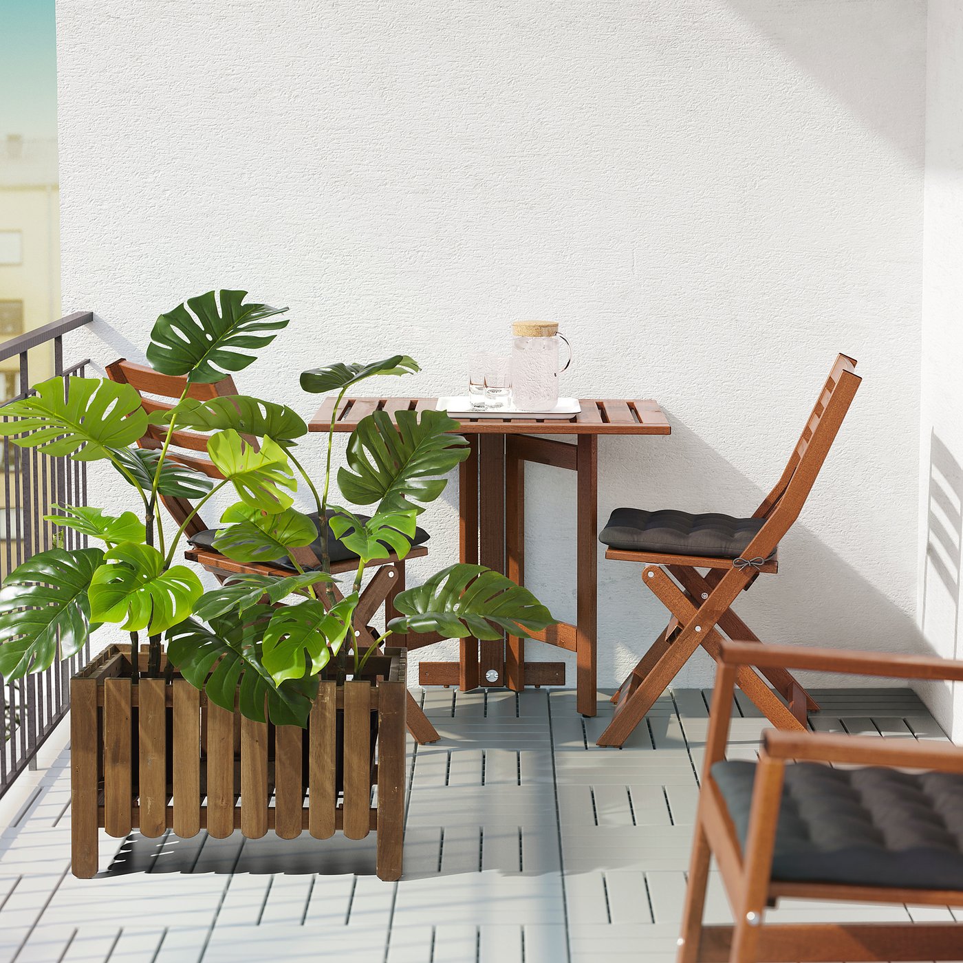 FEJKA artificial potted plant, in/outdoor Monstera, 19 cm