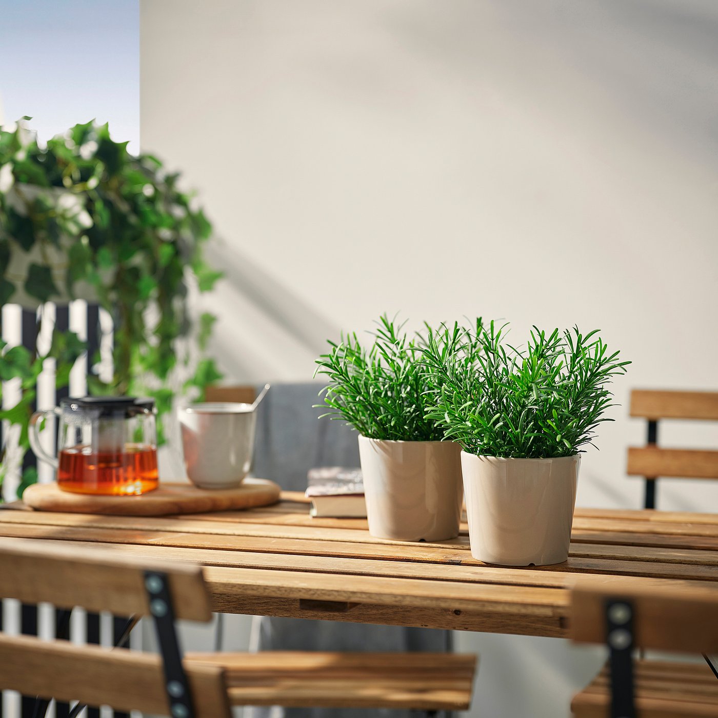 FEJKA artificial potted plant, in/outdoor/Rosemary, 9 cm