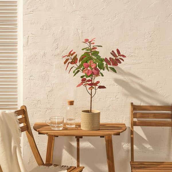 FEJKA artificial potted plant, in/outdoor smoke tree, 12 cm