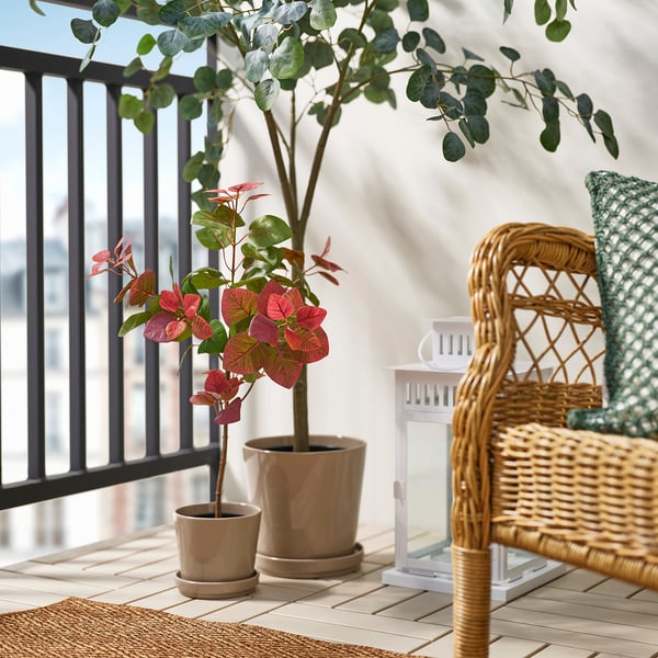 FEJKA artificial potted plant, in/outdoor smoke tree, 12 cm