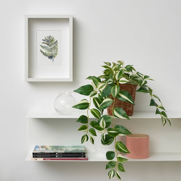FEJKA - Artificial potted plant, in/outdoor/tradescantia zebrina, 12 cm