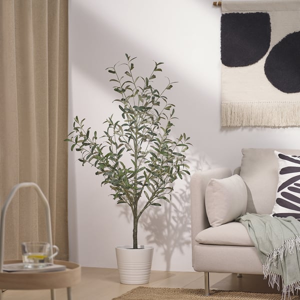 FEJKA artificial potted plant, in/outdoor Olive tree