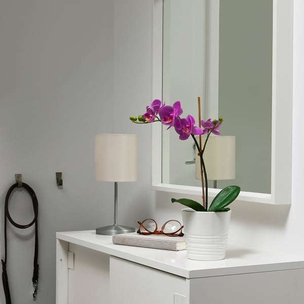 FEJKA artificial potted plant, Orchid lilac, 9 cm
