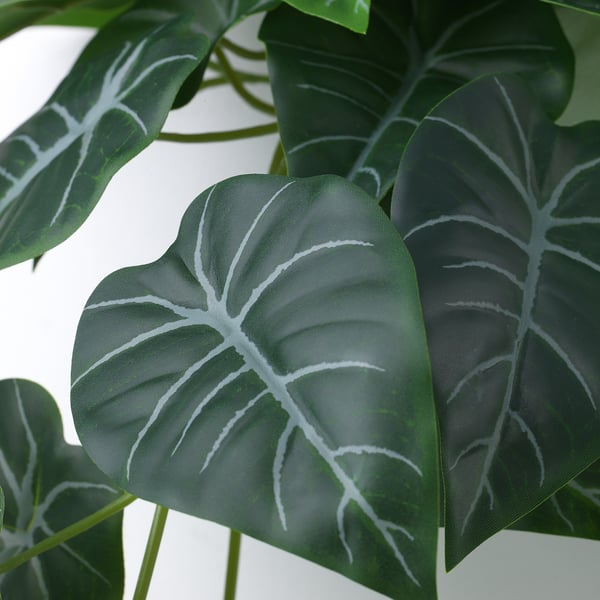 FEJKA artificial plant with wall holder, in/outdoor/green/lilac