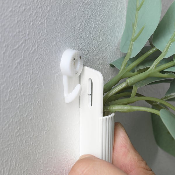 FEJKA artificial plant with wall holder, in/outdoor/green